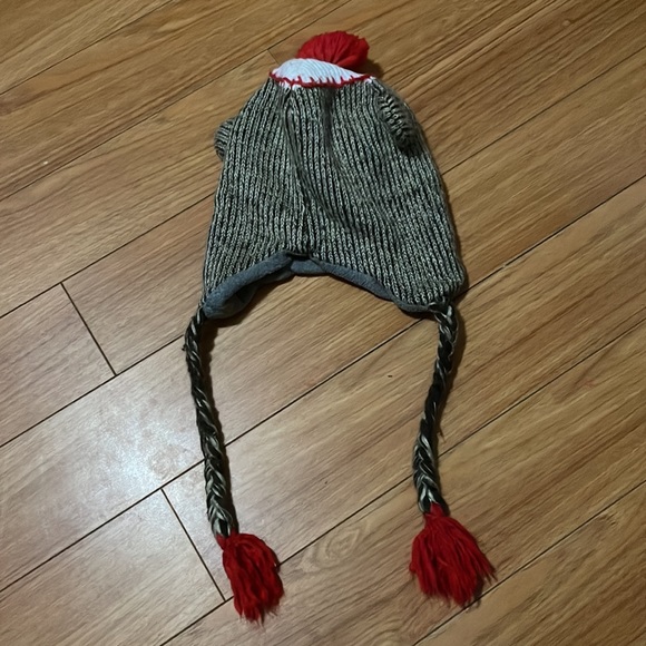 Sock Monkey Winter Hat Toque - Picture 2 of 3